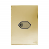 Conjunto Entrada RJ11 (TELEFONE) Horizontal 4x2 - Novara Dourado Cromado